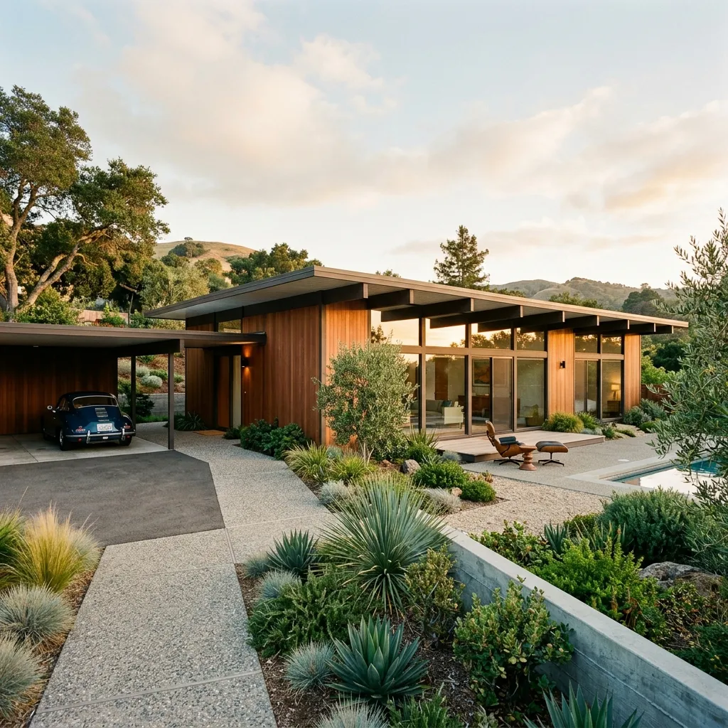 Eichler Home Interior with Radiant Heating